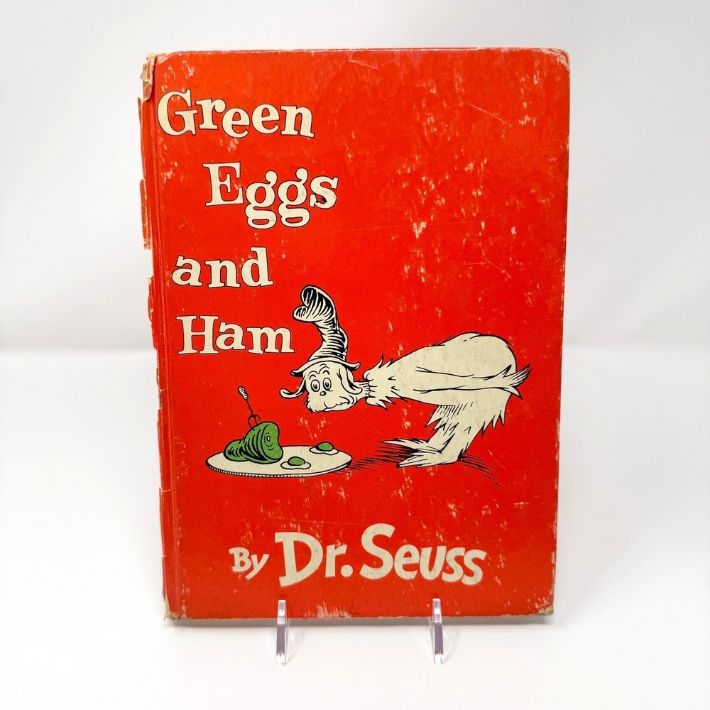 Dr Seuss Green Eggs and Ham 1960 Early Printing No Logo Hardcover